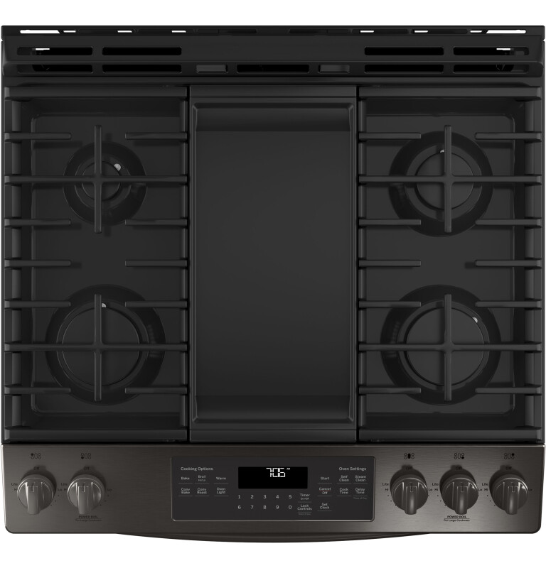 30" Slide-In Front-Control Convection Gas Range JGS760BELTS