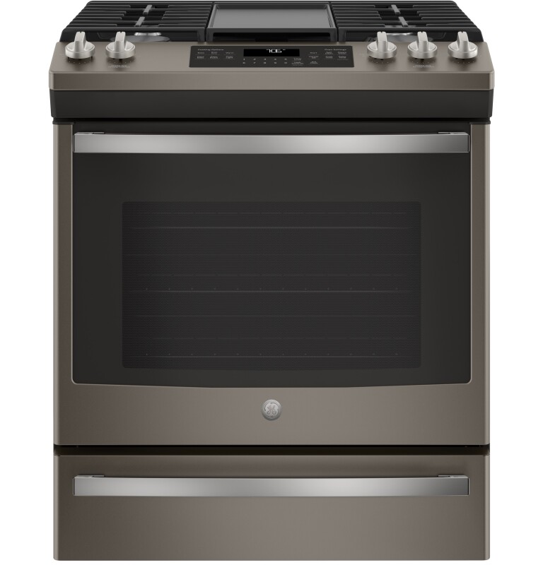 30" Slide-In Front-Control Convection Gas Range JGS760EELES