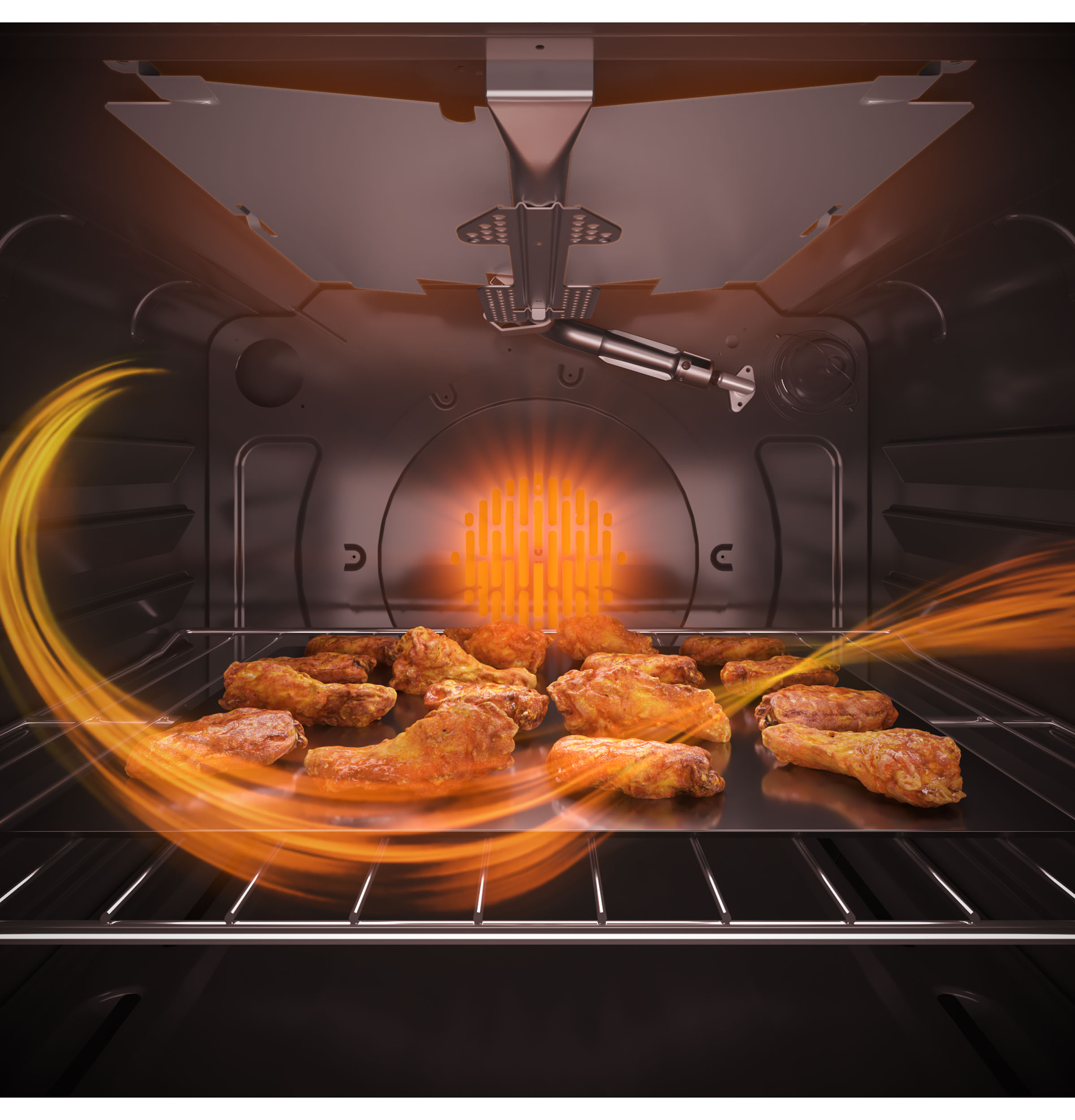 30" Slide-In Front-Control Convection Gas Range with No Preheat Air Fry JGS760FPDS