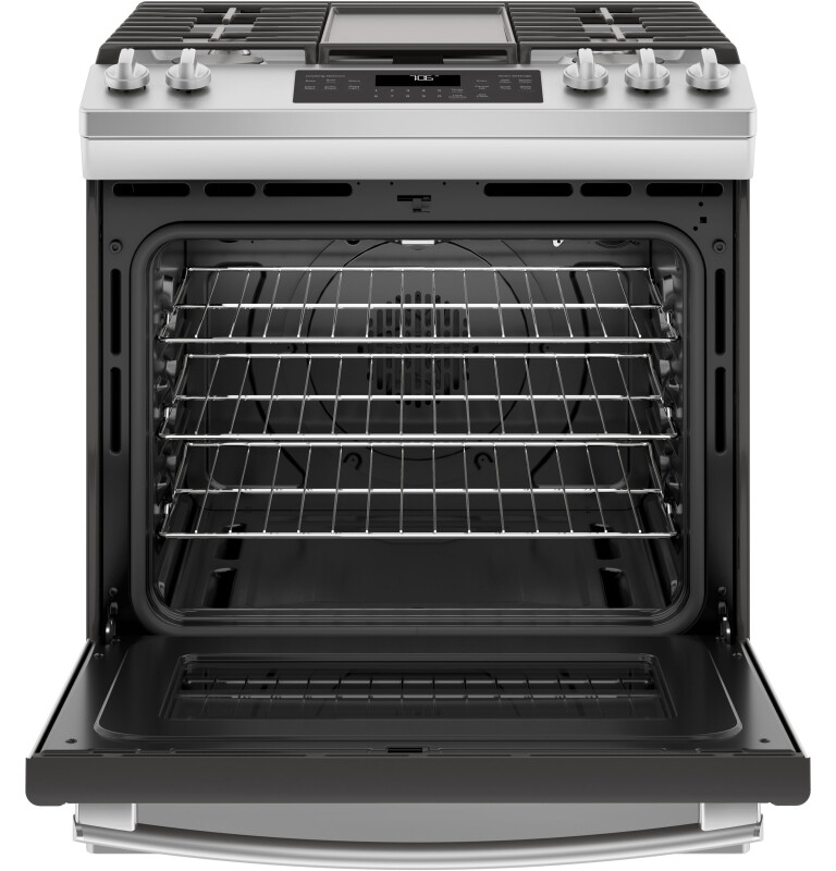 30" Slide-In Front-Control Convection Gas Range JGS760SELSS