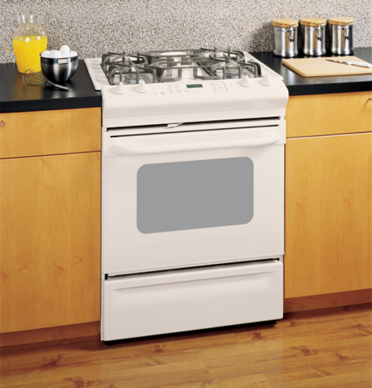 30" Slide-In Gas Range with Self-Cleaning Oven JGSP28CEKCC