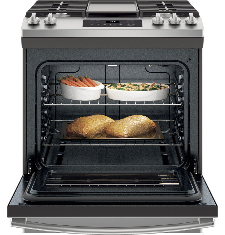 30" Slide-In Front Control Gas Range JGSS66SELSS