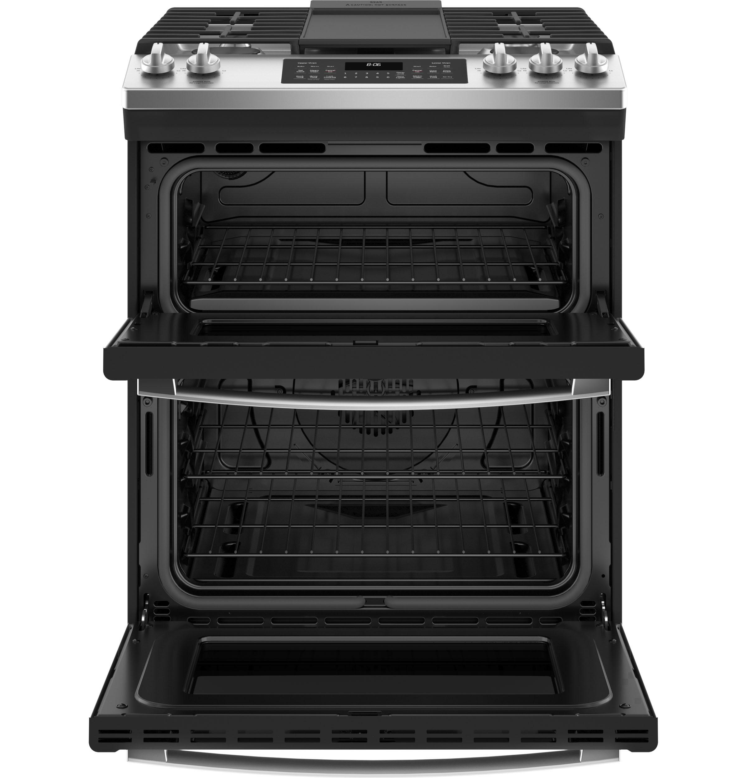30" Slide-In Front Control Gas Double Oven Range JGSS86SPSS
