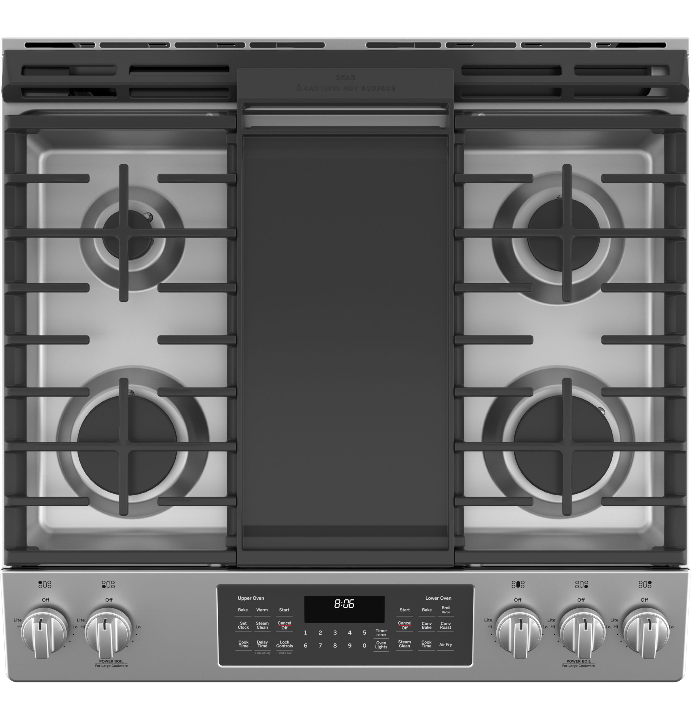 30" Slide-In Front Control Gas Double Oven Range JGSS86SPSS