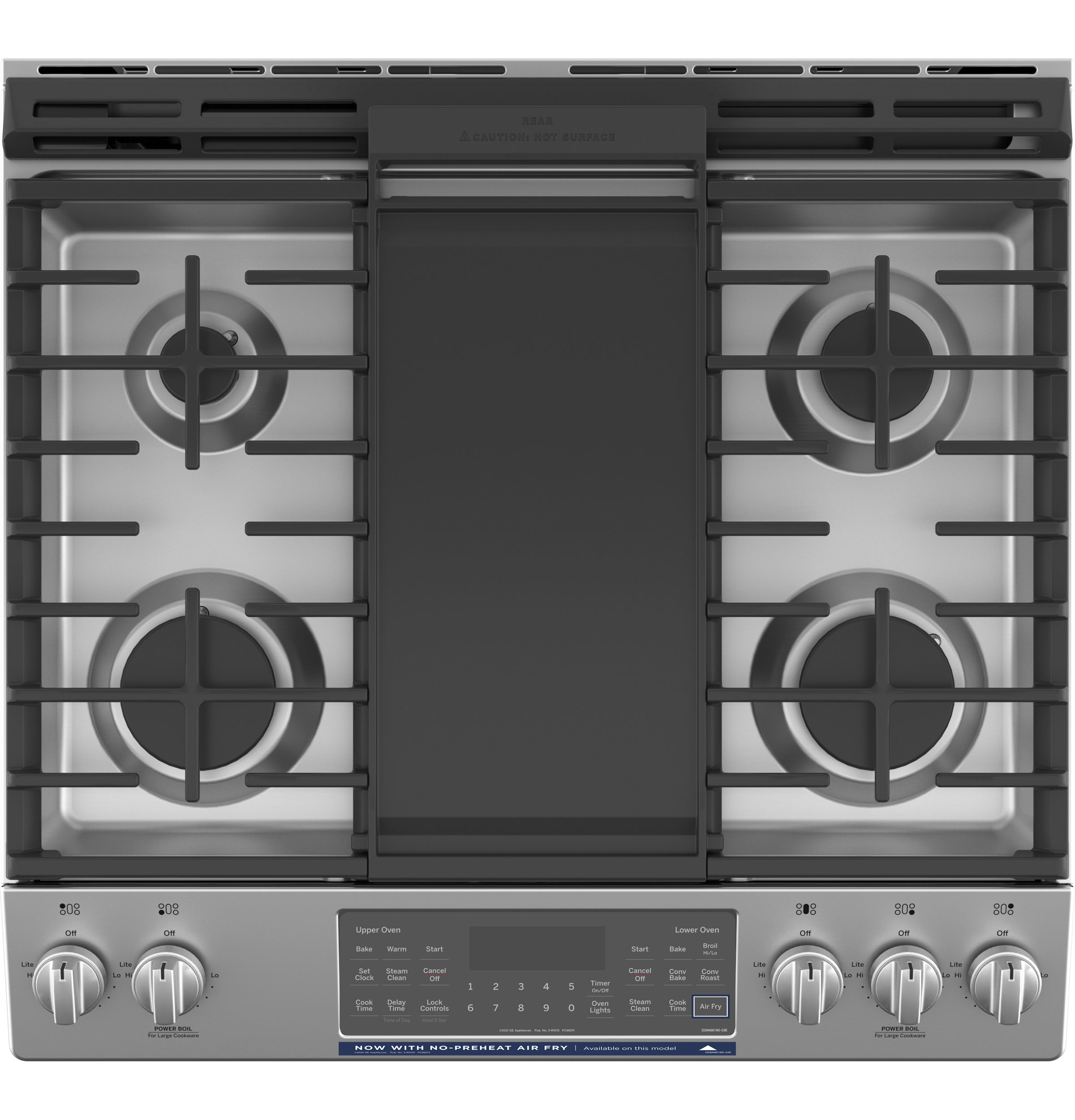 30" Slide-In Front Control Gas Double Oven Range JGSS86SPSS