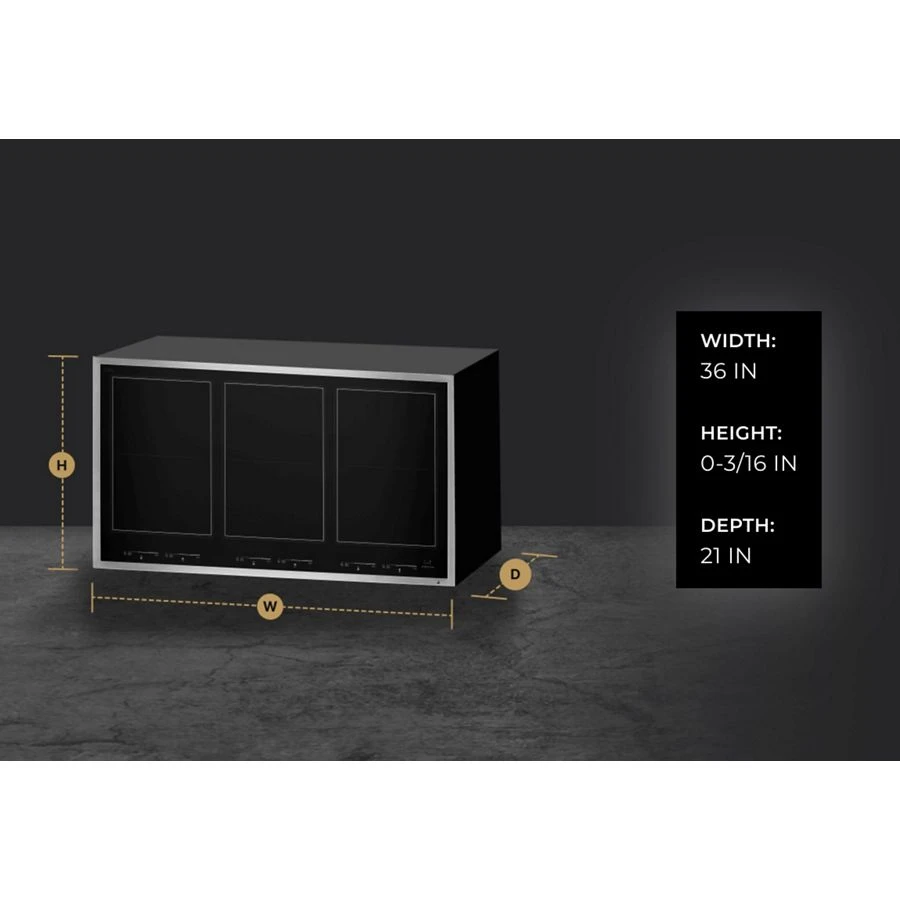 Lustre 36" Induction Flex Cooktop JIC4736HS