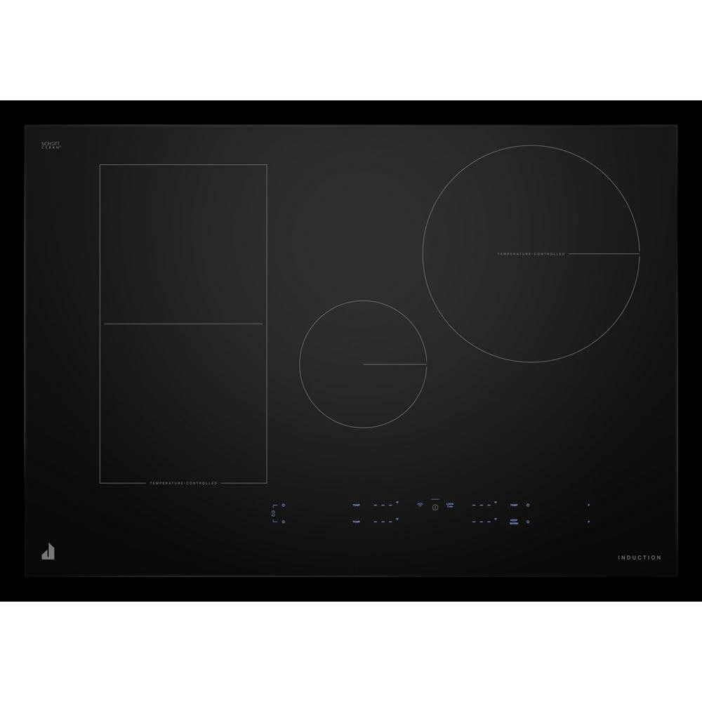 30" Lustre Smart Induction Cooktop with Temperature-Controlled Cooking JICT730SS