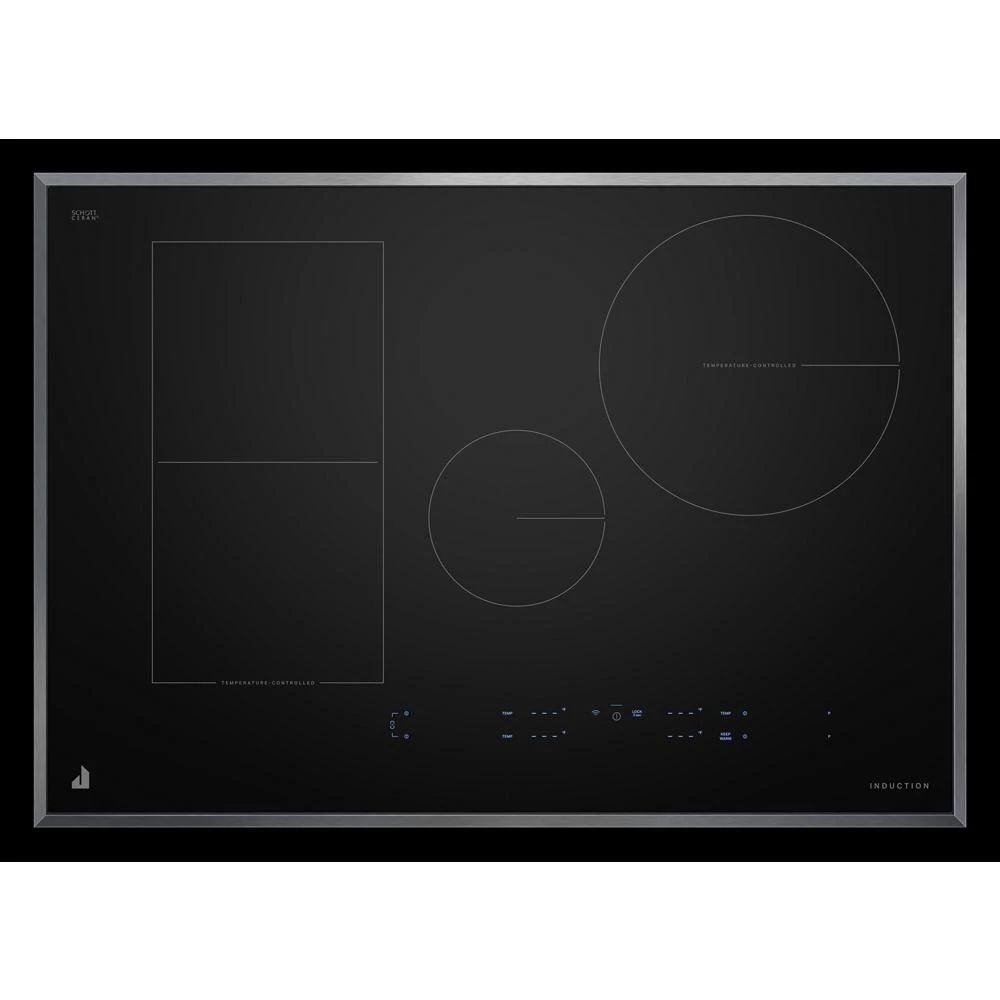 30" Lustre Smart Induction Cooktop with Temperature-Controlled Cooking JICT730SS