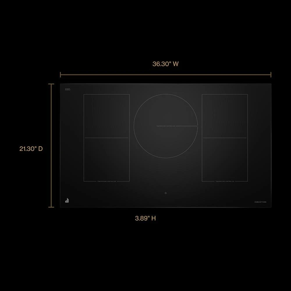 36" Oblivion Smart Induction Cooktop with Temperature-Controlled Cooking JICT736SB