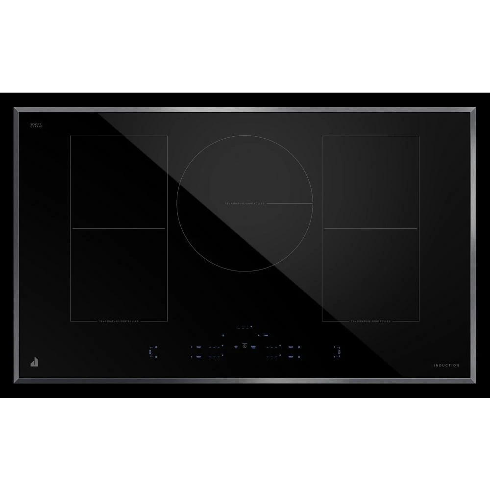 36" Lustre Smart Induction Cooktop with Temperature-Controlled Cooking JICT736SS
