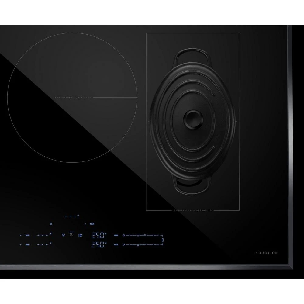 36" Lustre Smart Induction Cooktop with Temperature-Controlled Cooking JICT736SS