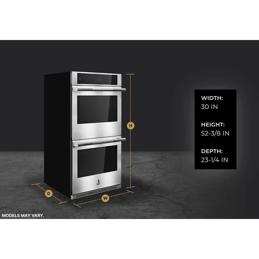 Rise™ 30" Double Wall Oven With V2™ Vertical Dual-fan Convection JJW3830LL