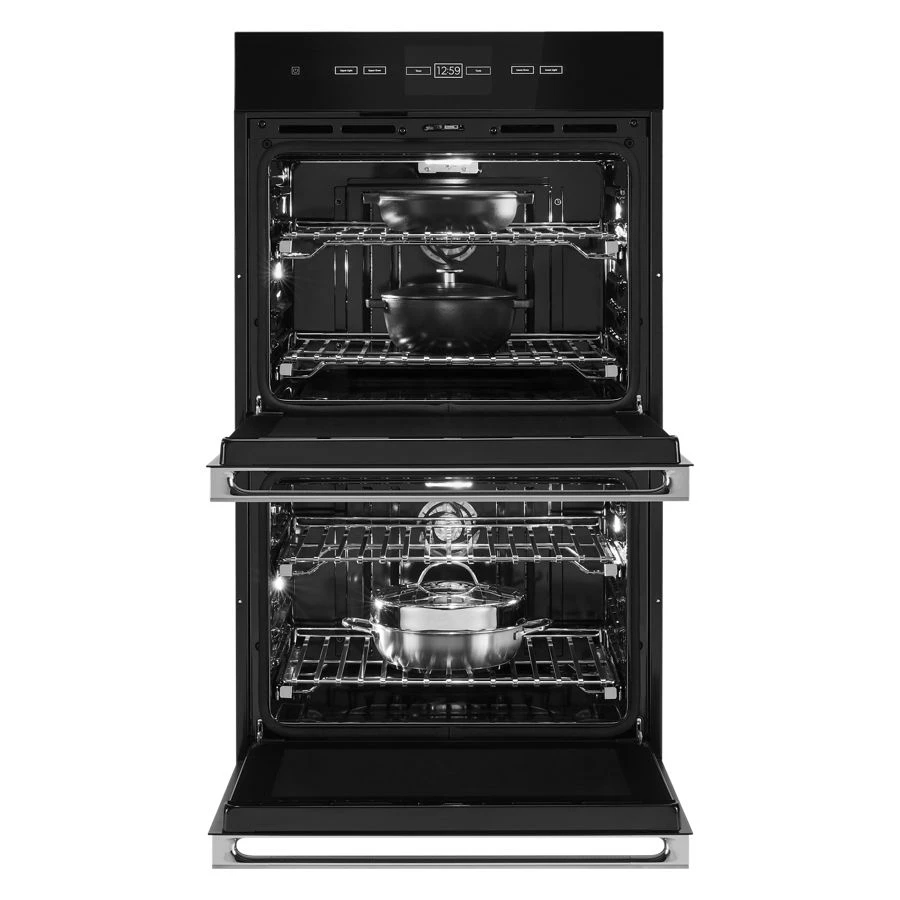 Noir™ 30" Double Wall Oven With V2™ Vertical Dual-fan Convection JJW3830LM