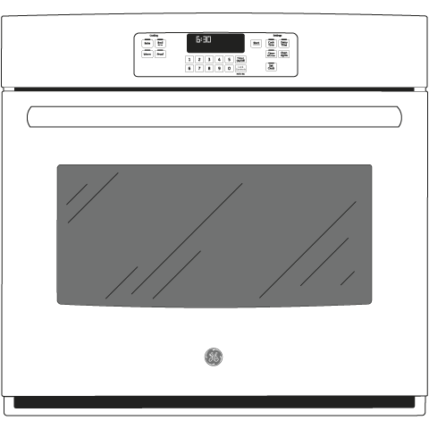 27" Built-In Single Wall Oven JK3000DFBB