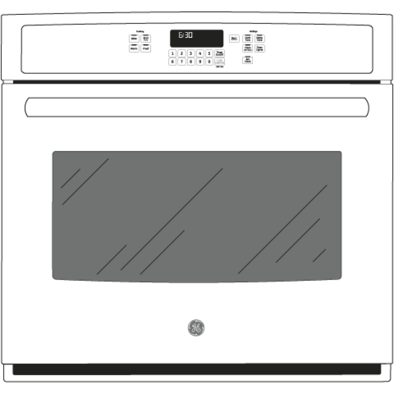27" Built-In Single Convection Wall Oven JK5000DFWW