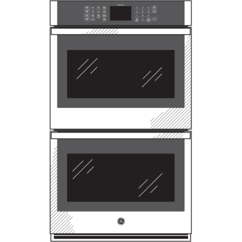 27" Smart Built-In Double Wall Oven JKD3000DNWW