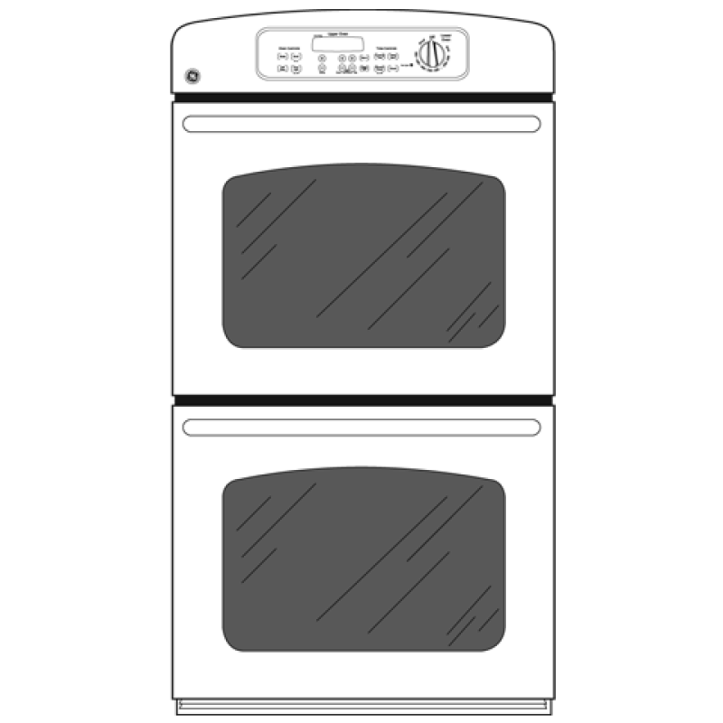 27" Built-In Double Wall Oven JKP35BMBB