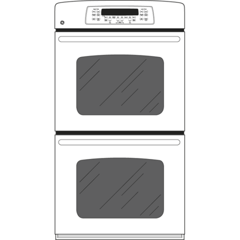 27" Built-In Double Wall Oven JKP55DPWW