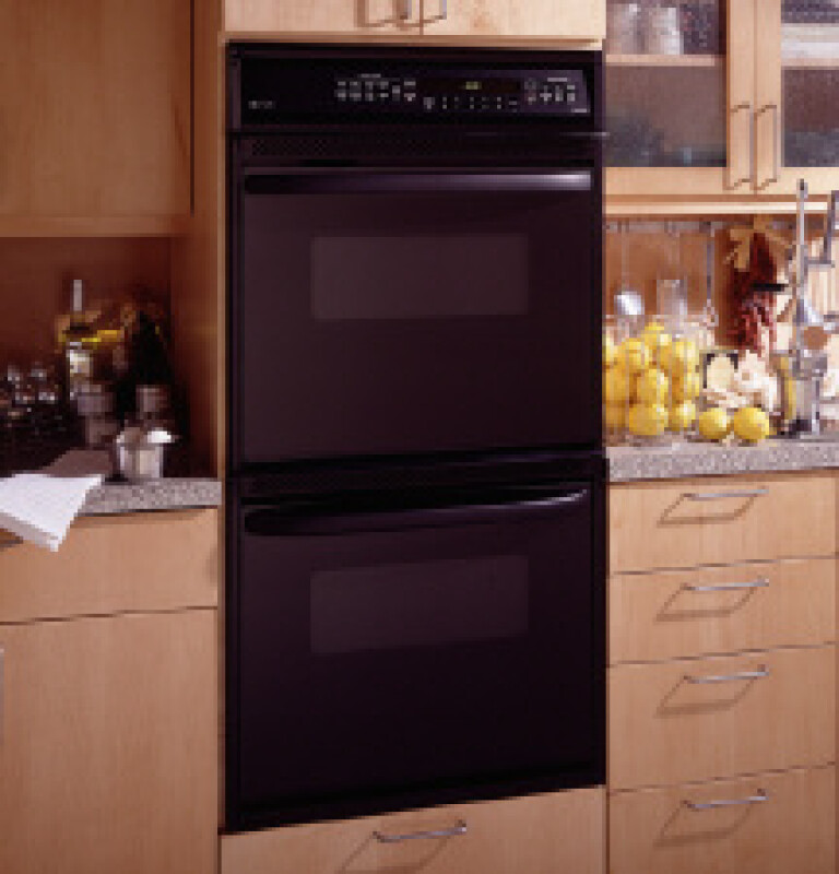 27" Double Wall Oven with Convection Upper Oven and Thermal Lower Oven JKP56BWBB