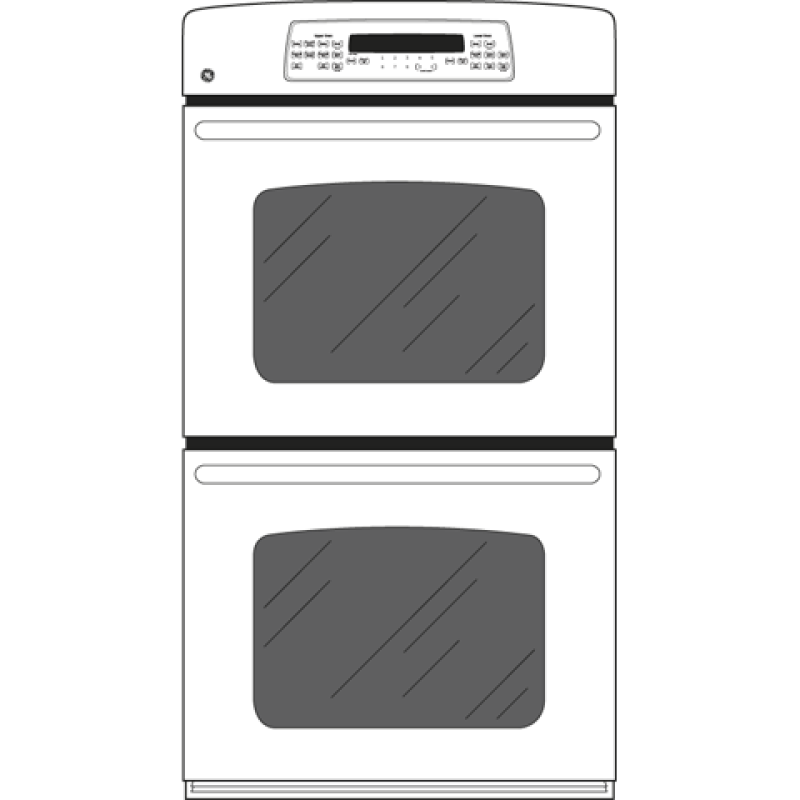 27" Built-In Double Convection/Thermal Wall Oven JKP75DPWW