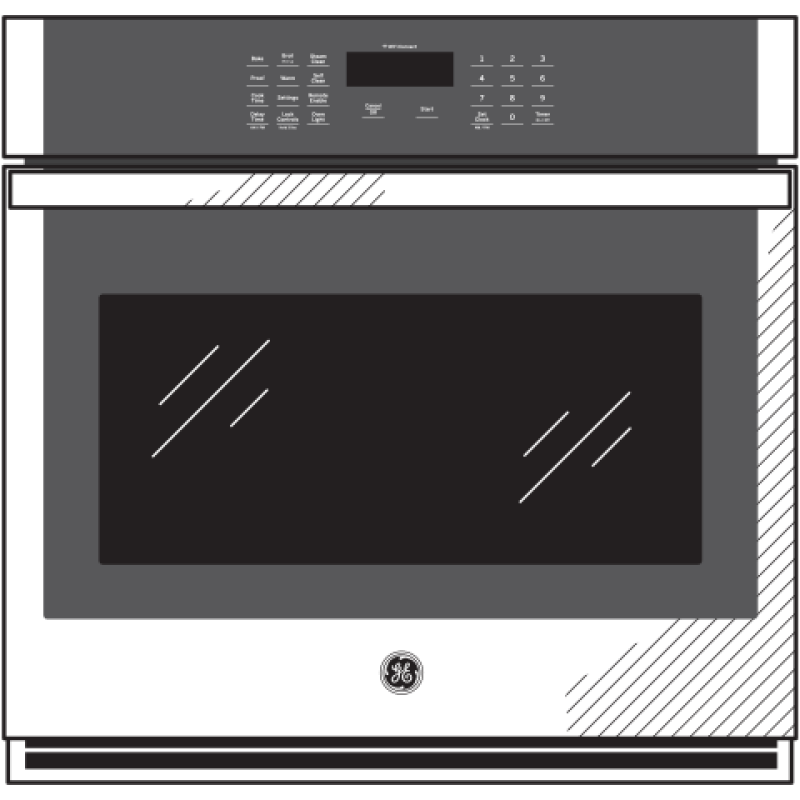 27" Smart Built-In Single Wall Oven JKS3000DNBB
