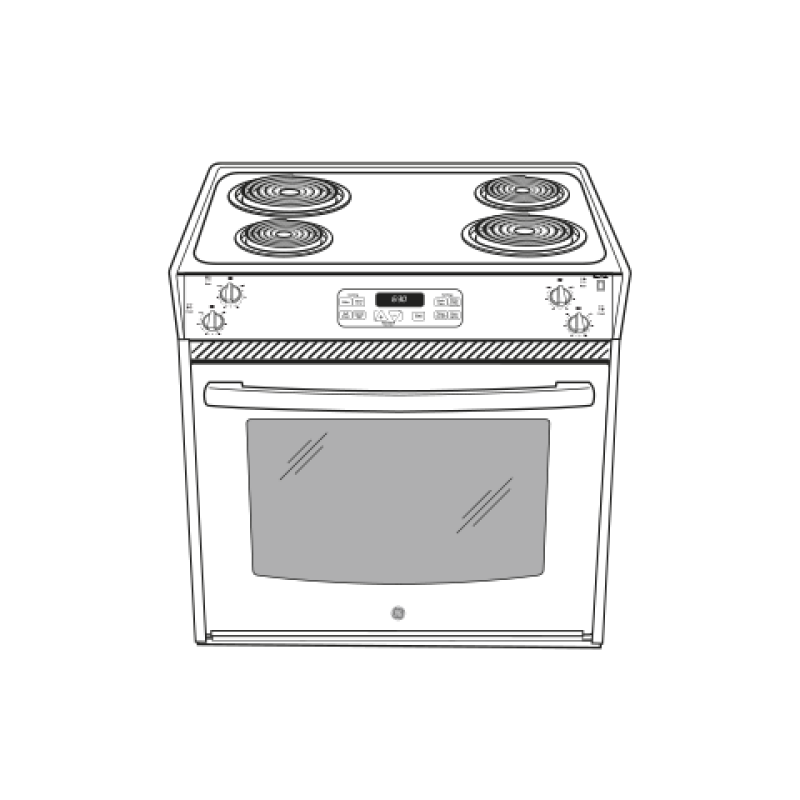27" Drop-In Electric Range JM250DFBB