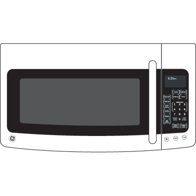 Spacemaker 1.9 Over-the-Range Microwave Oven JNM1951DRBB