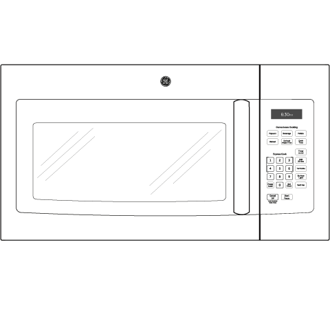 1.6 Cu. Ft. Over-the-Range Microwave Oven with Recirculating Venting JNM3161DFWW