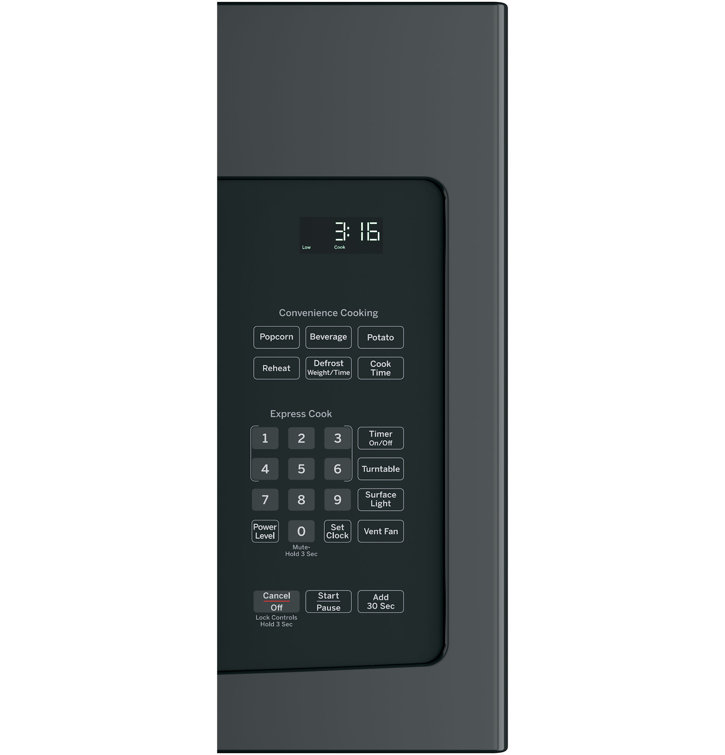 1.6 Cu. Ft. Over-the-Range Microwave Oven with Recirculating Venting JNM3163DJBB