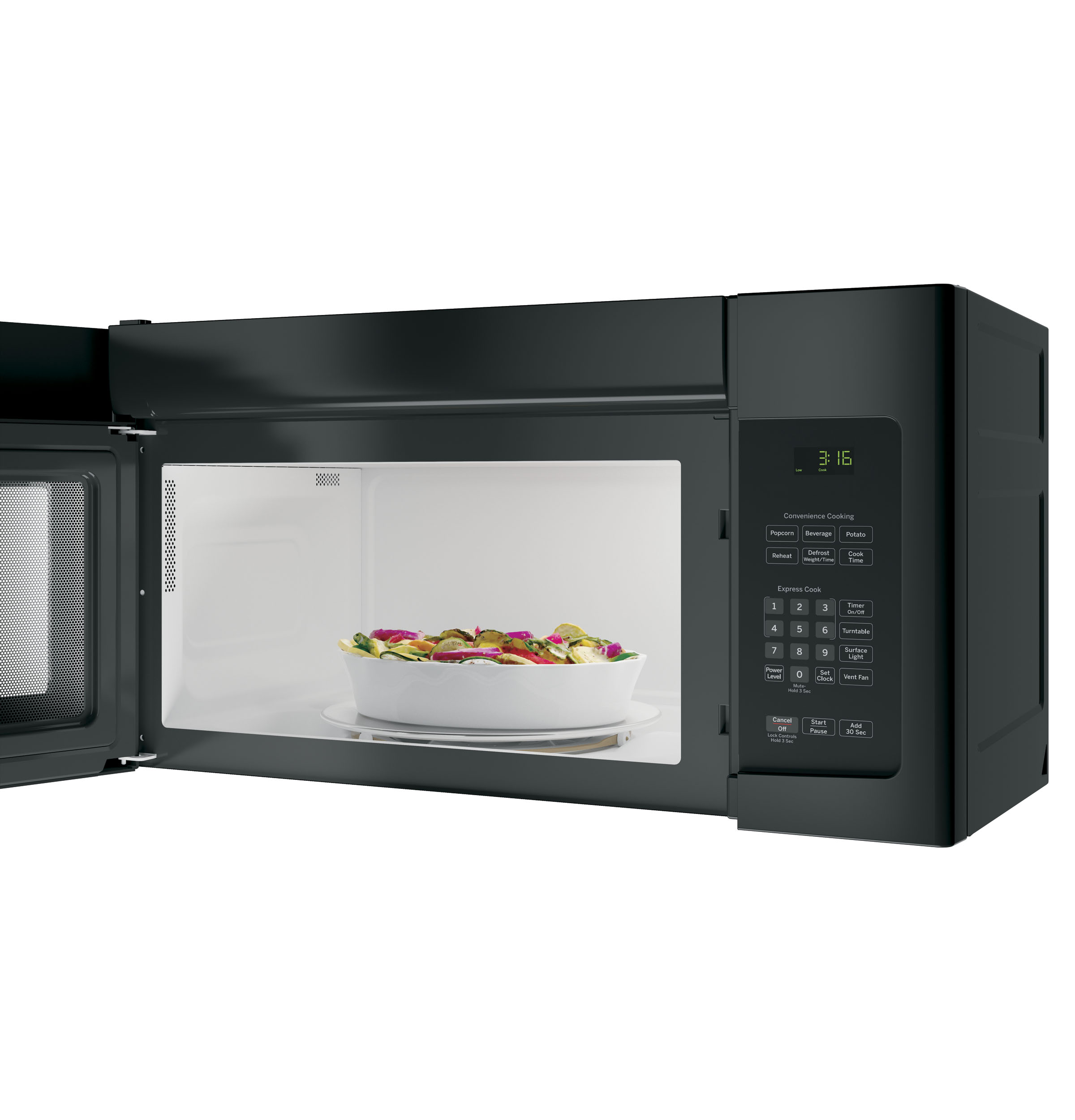 1.6 Cu. Ft. Over-the-Range Microwave Oven with Recirculating Venting JNM3163DJBB