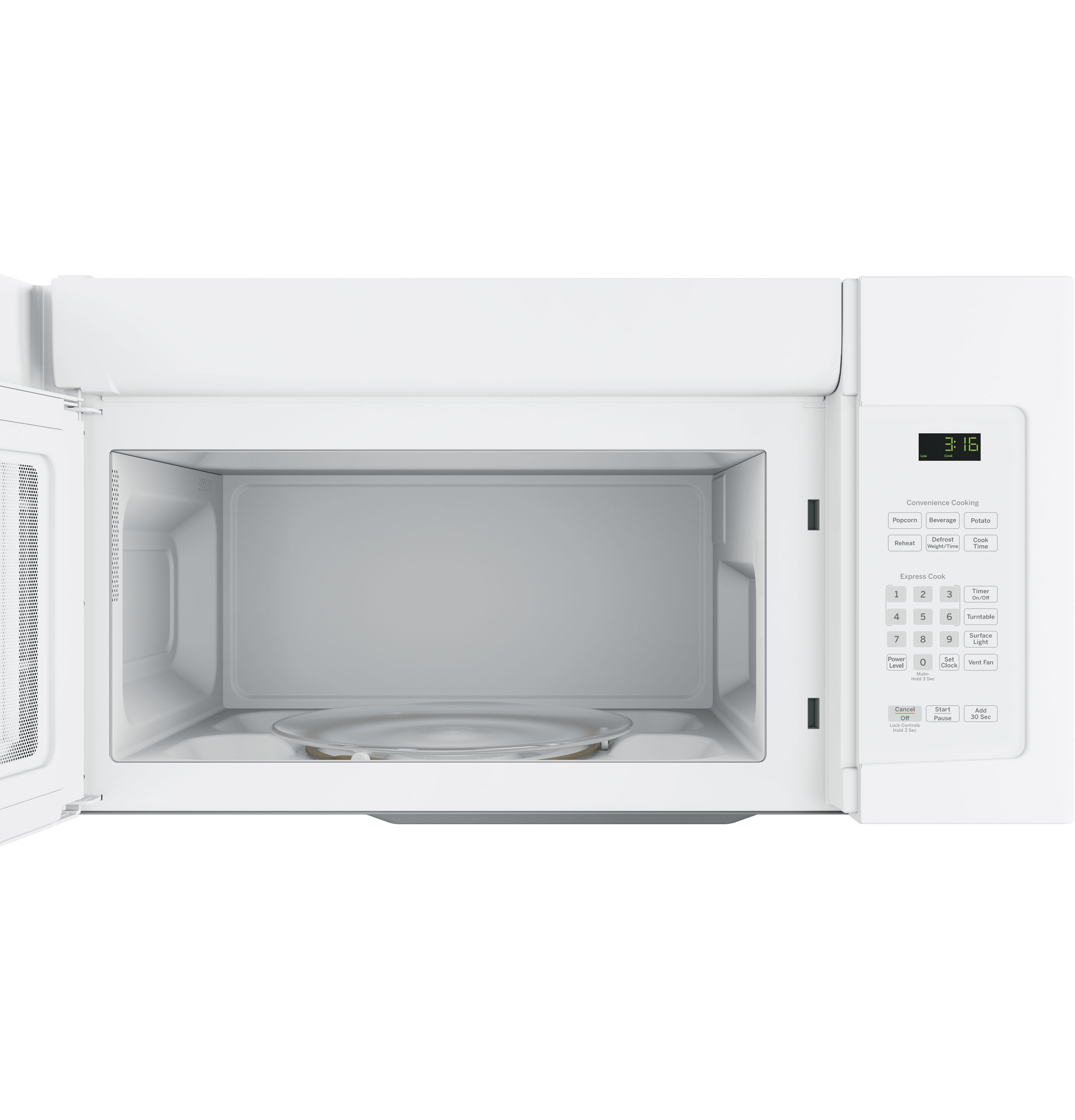 1.6 Cu. Ft. Over-the-Range Microwave Oven with Recirculating Venting JNM3163DJWW