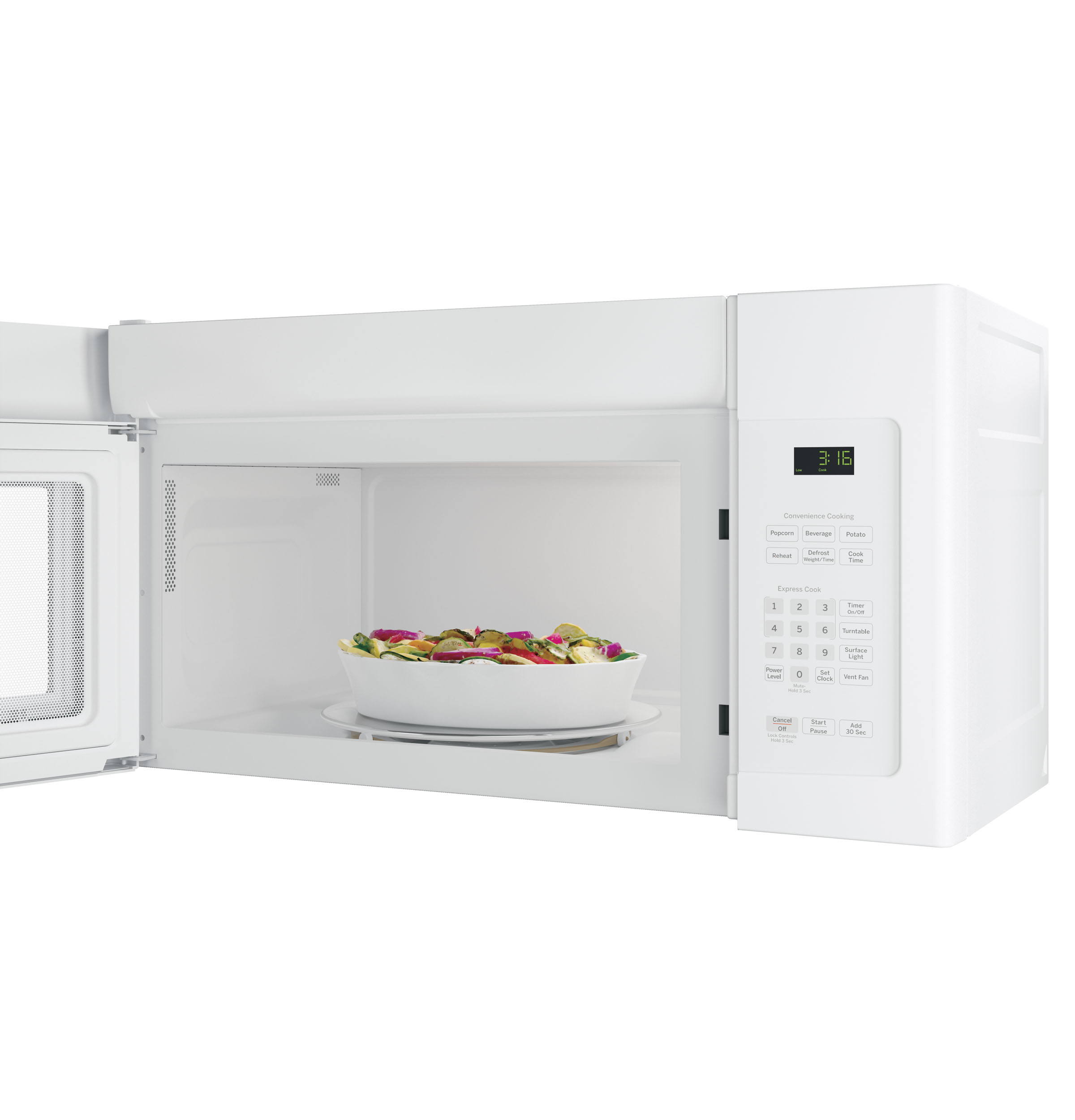 1.6 Cu. Ft. Over-the-Range Microwave Oven with Recirculating Venting JNM3163DJWW