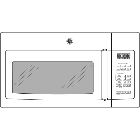 1.6 Cu. Ft. Over-the-Range Microwave Oven with Recirculating Venting JNM3163DJWW