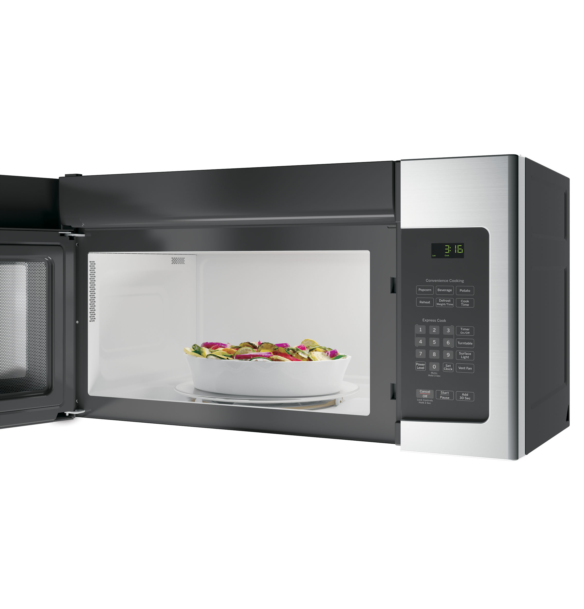 1.6 Cu. Ft. Over-the-Range Microwave Oven with Recirculating Venting JNM3163RJSS