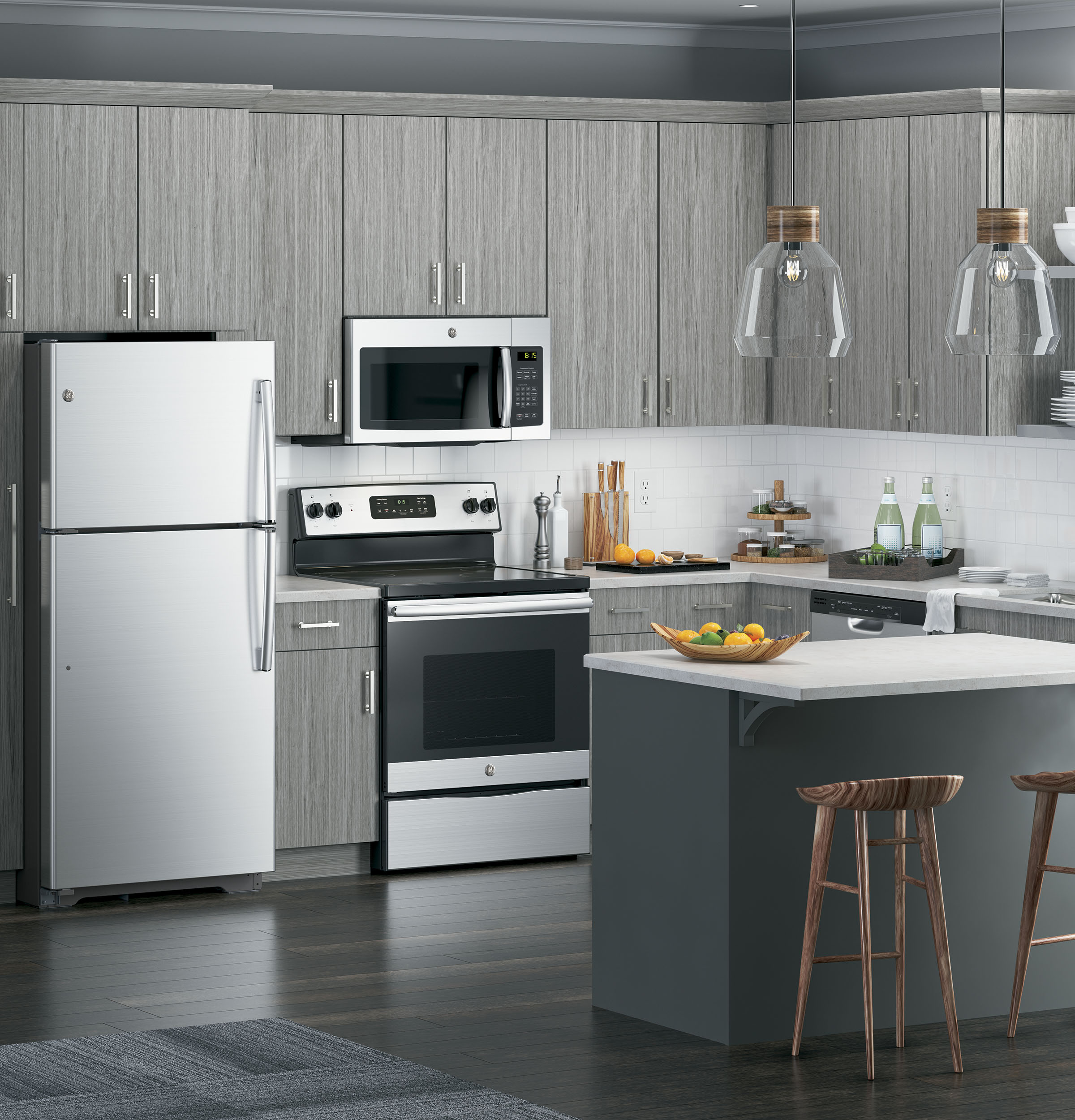 1.6 Cu. Ft. Over-the-Range Microwave Oven with Recirculating Venting JNM3163RJSS