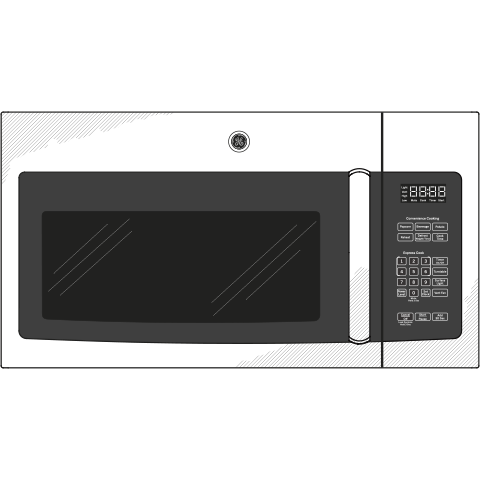 1.6 Cu. Ft. Over-the-Range Microwave Oven with Recirculating Venting JNM3163RJSS