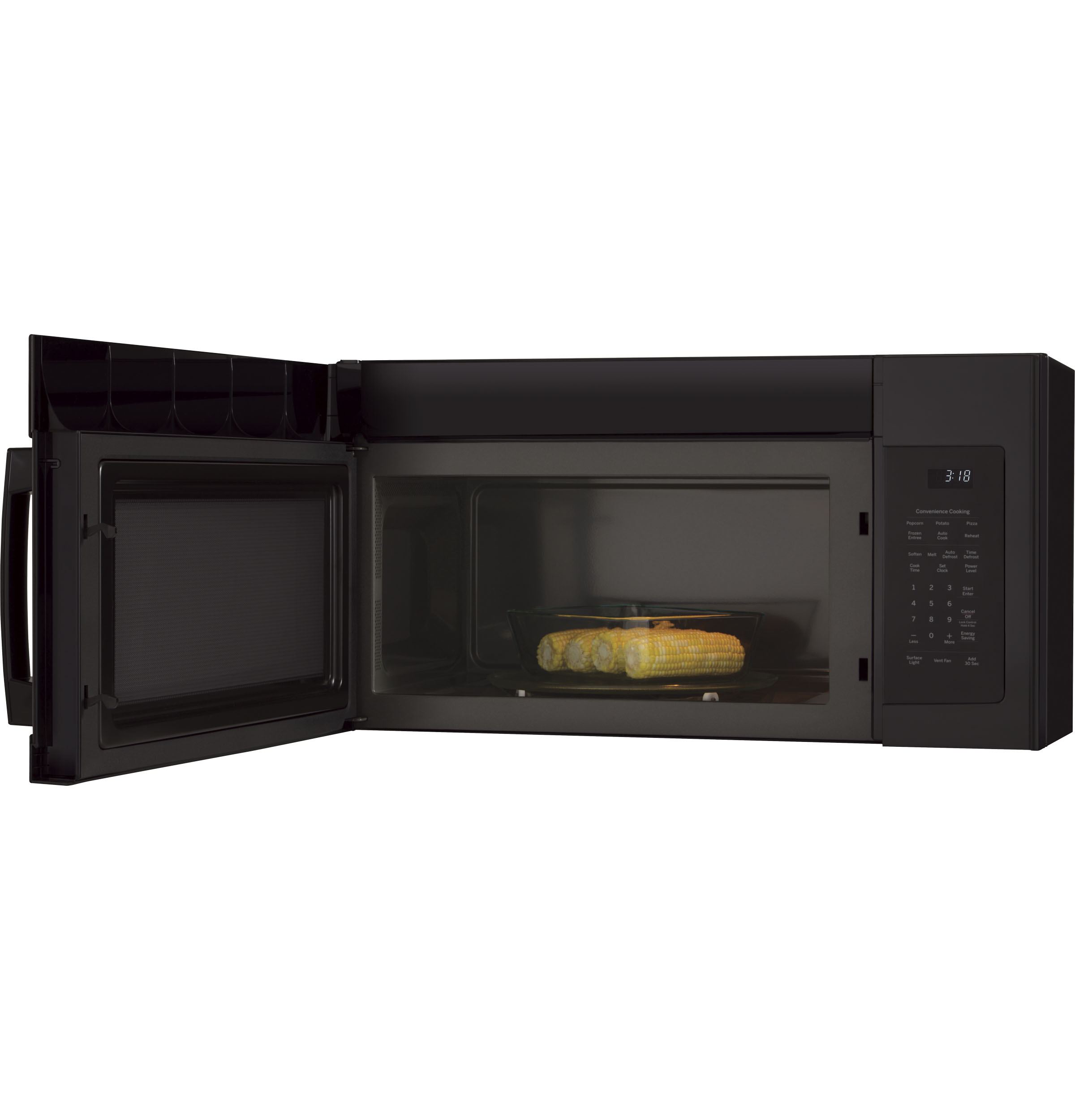 GE® 1.8 Cu. Ft. Over-the-Range Microwave Oven with Recirculating Venting JNM3184DPBB