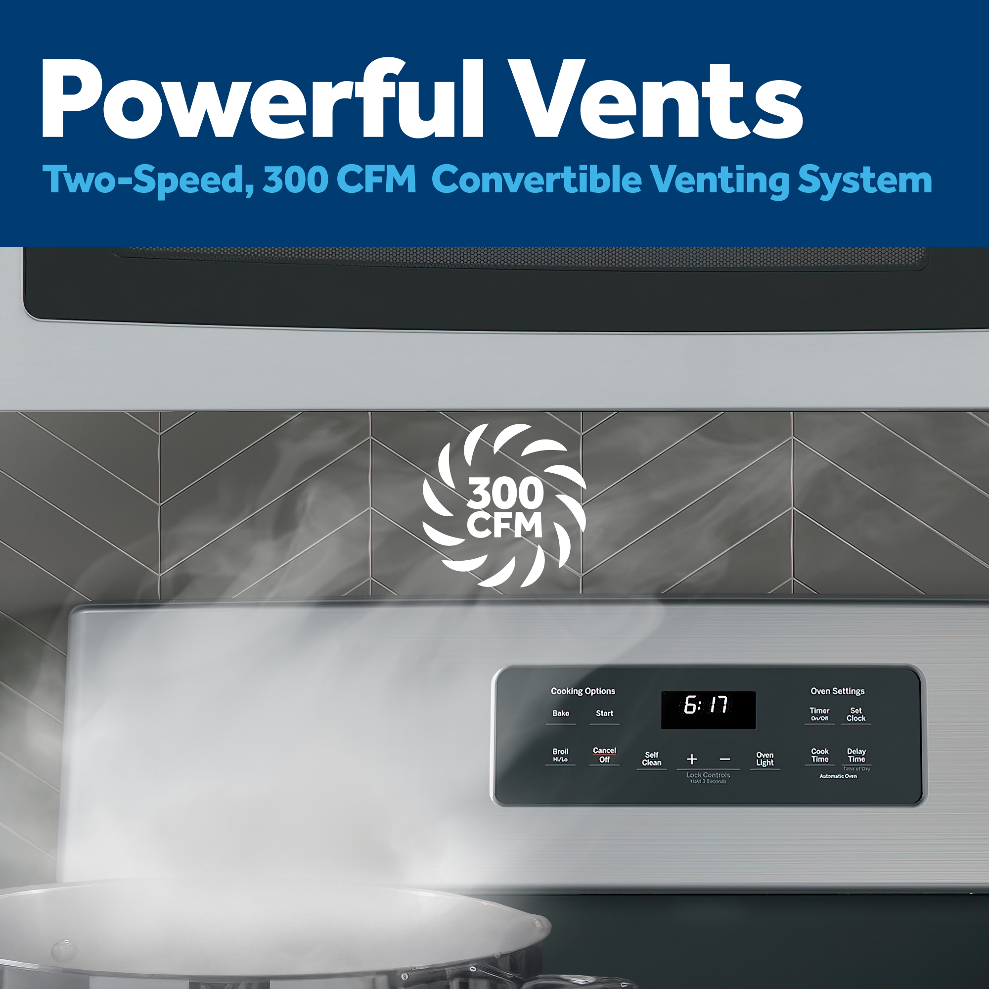 GE® 1.8 Cu. Ft. Over-the-Range Microwave Oven with Recirculating Venting JNM3184RPSS