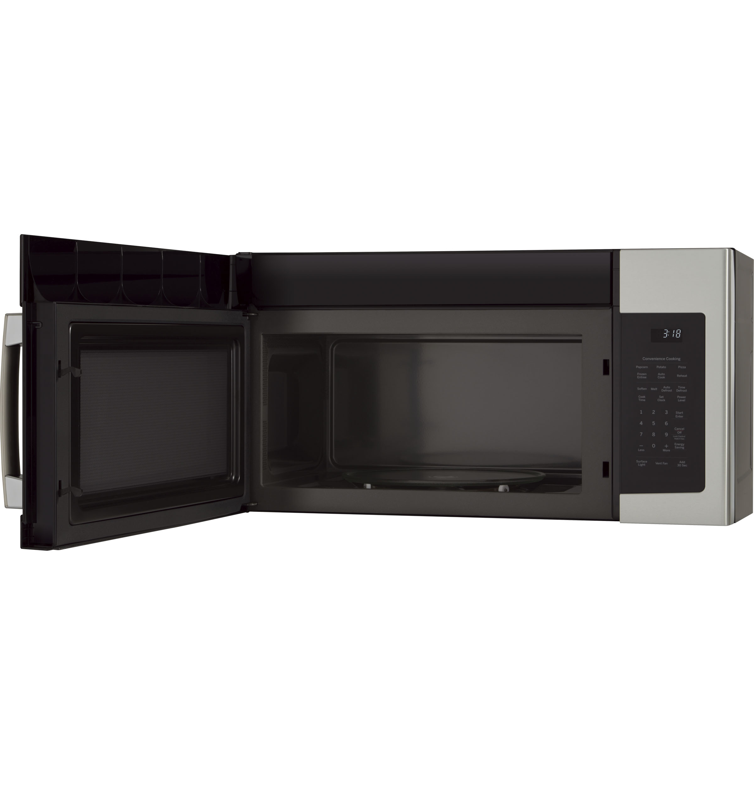 GE® 1.8 Cu. Ft. Over-the-Range Microwave Oven with Recirculating Venting JNM3184RPSS