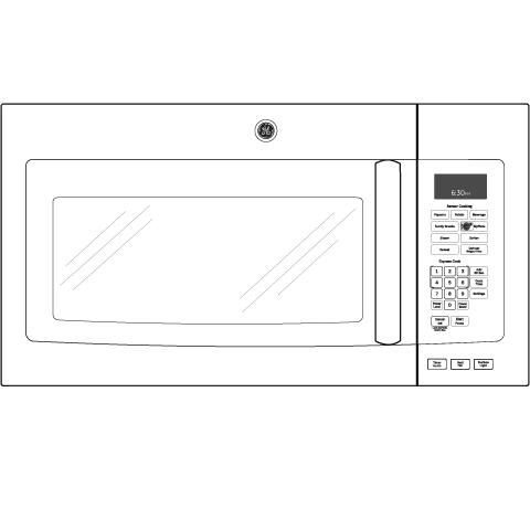 Series 1.9 Cu. Ft. Over-the-Range Sensor Microwave Oven with Recirculating Venting JNM7196DFCC