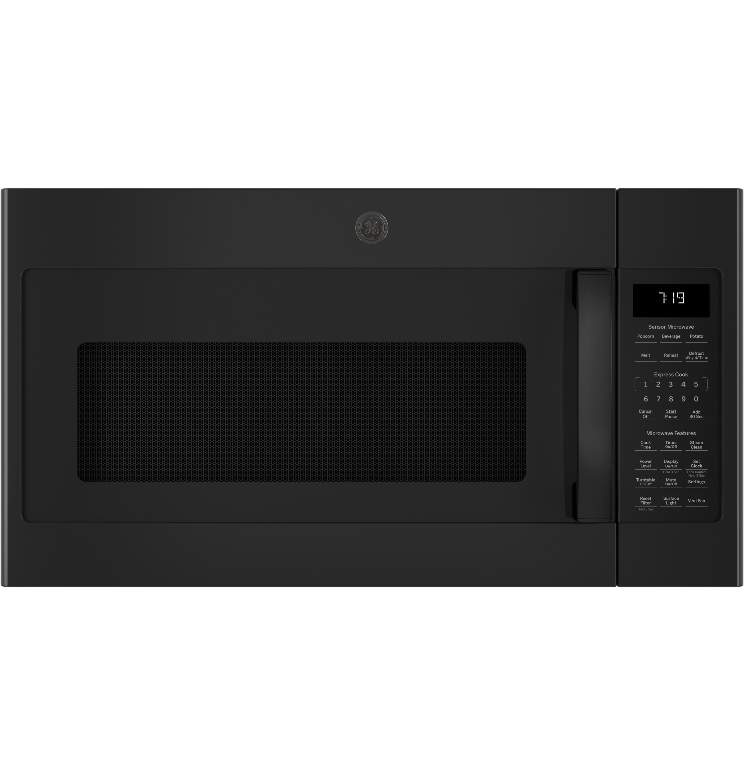 1.9 Cu. Ft. Over-the-Range Sensor Microwave Oven with Recirculating Venting JNM7196DKBB