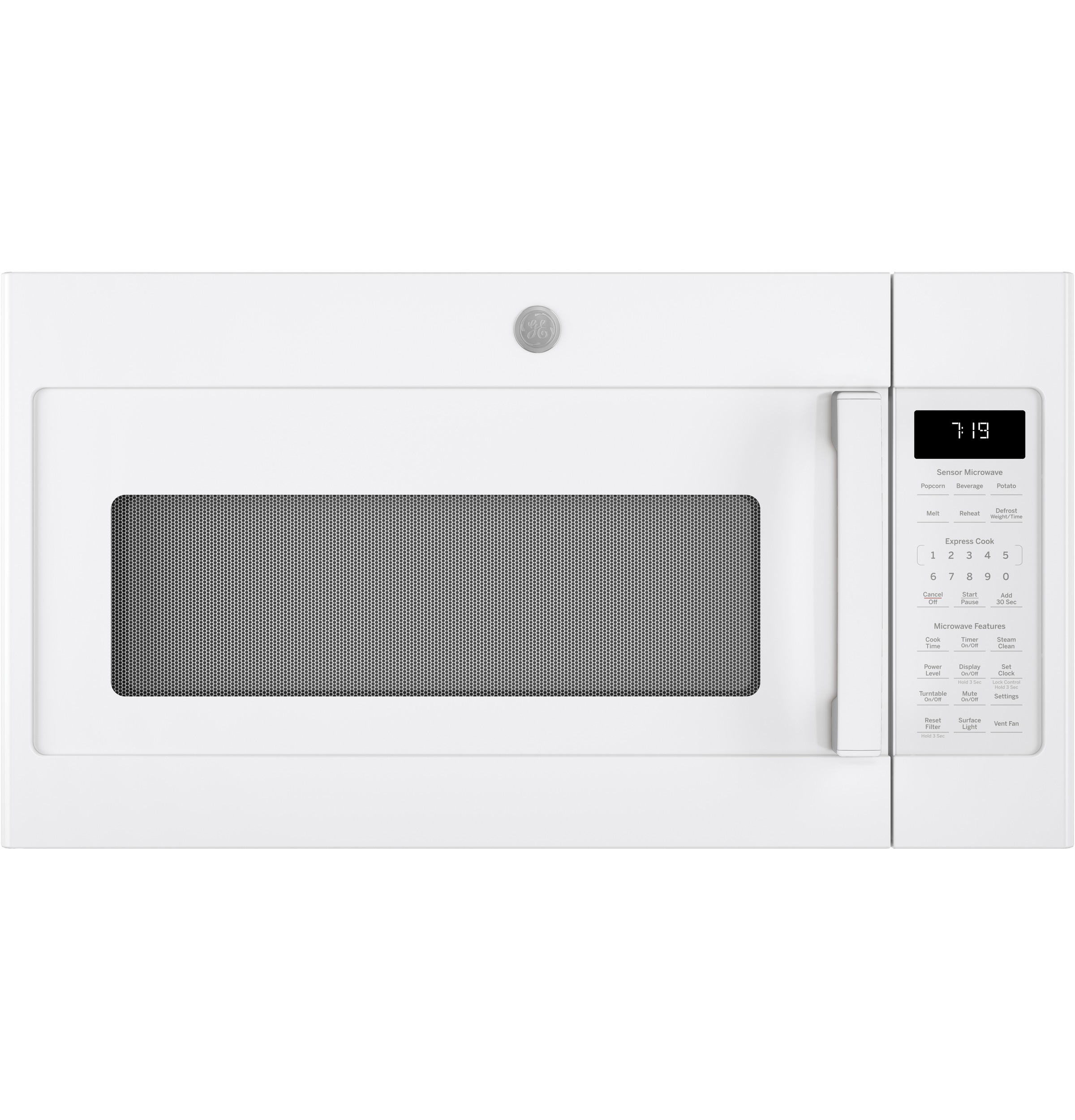 1.9 Cu. Ft. Over-the-Range Sensor Microwave Oven with Recirculating Venting JNM7196DKWW
