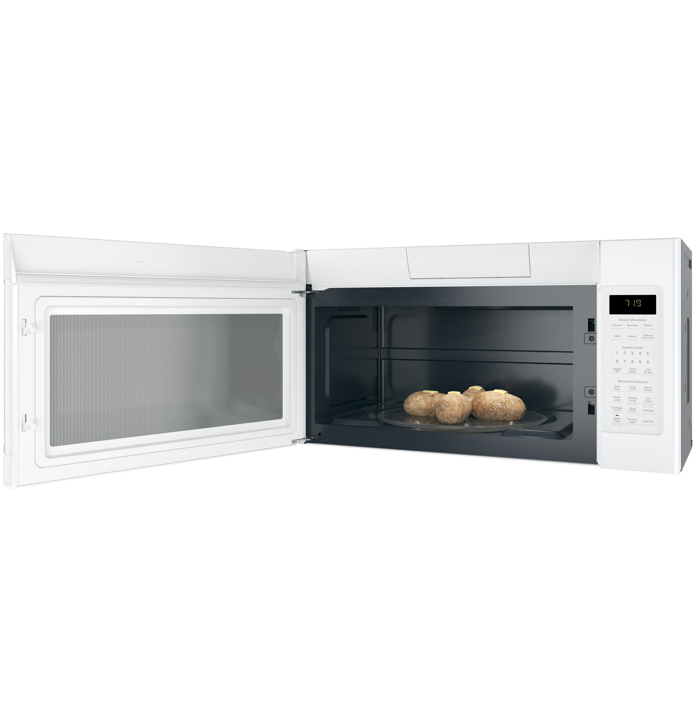 1.9 Cu. Ft. Over-the-Range Sensor Microwave Oven with Recirculating Venting JNM7196DKWW