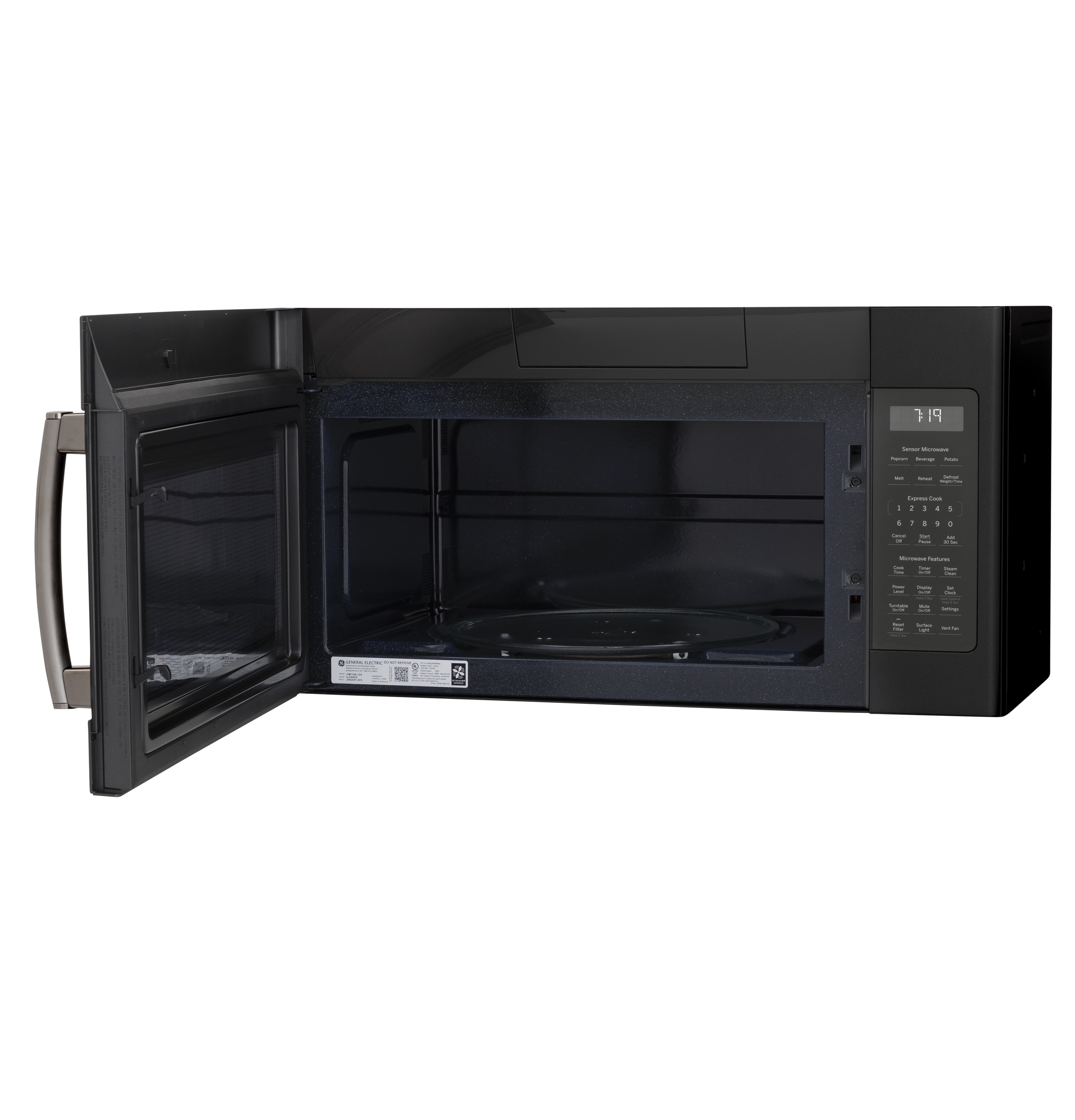 1.9 Cu. Ft. Over-the-Range Sensor Microwave Oven with Recirculating Venting JNM7196FLDS