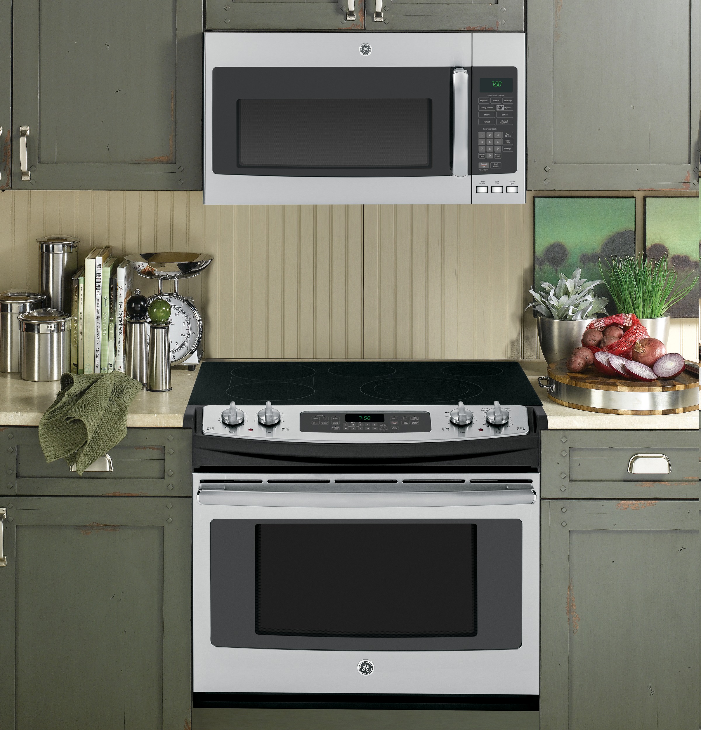 Series 1.9 Cu. Ft. Over-the-Range Sensor Microwave Oven with Recirculating Venting JNM7196SFSS