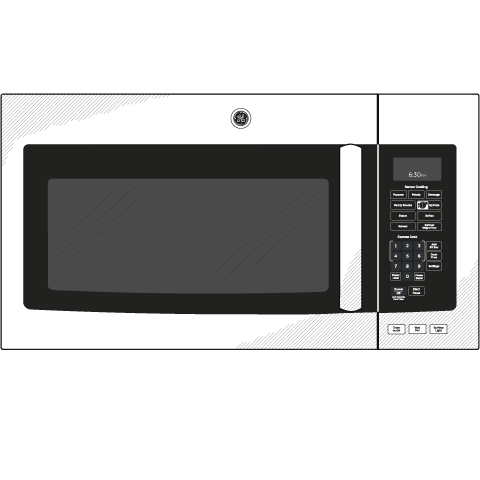 Series 1.9 Cu. Ft. Over-the-Range Sensor Microwave Oven with Recirculating Venting JNM7196SFSS