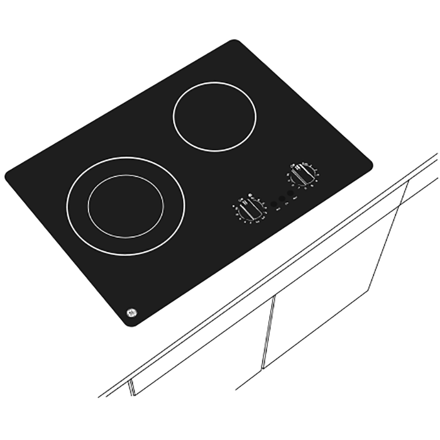 21" Electric Radiant Cooktop JP3021DPBB