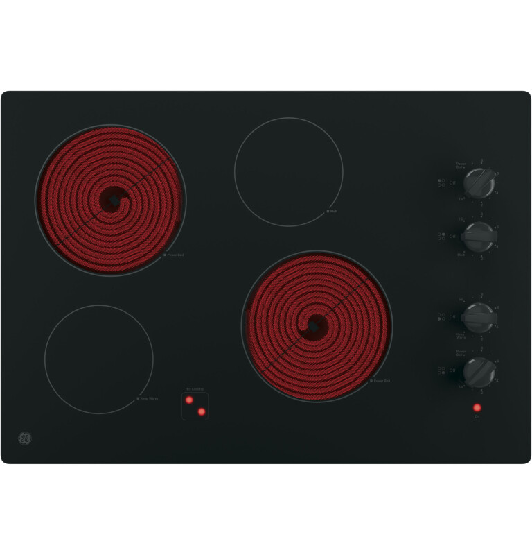 30" Built-In Knob Control Electric Cooktop JP3030DJBB