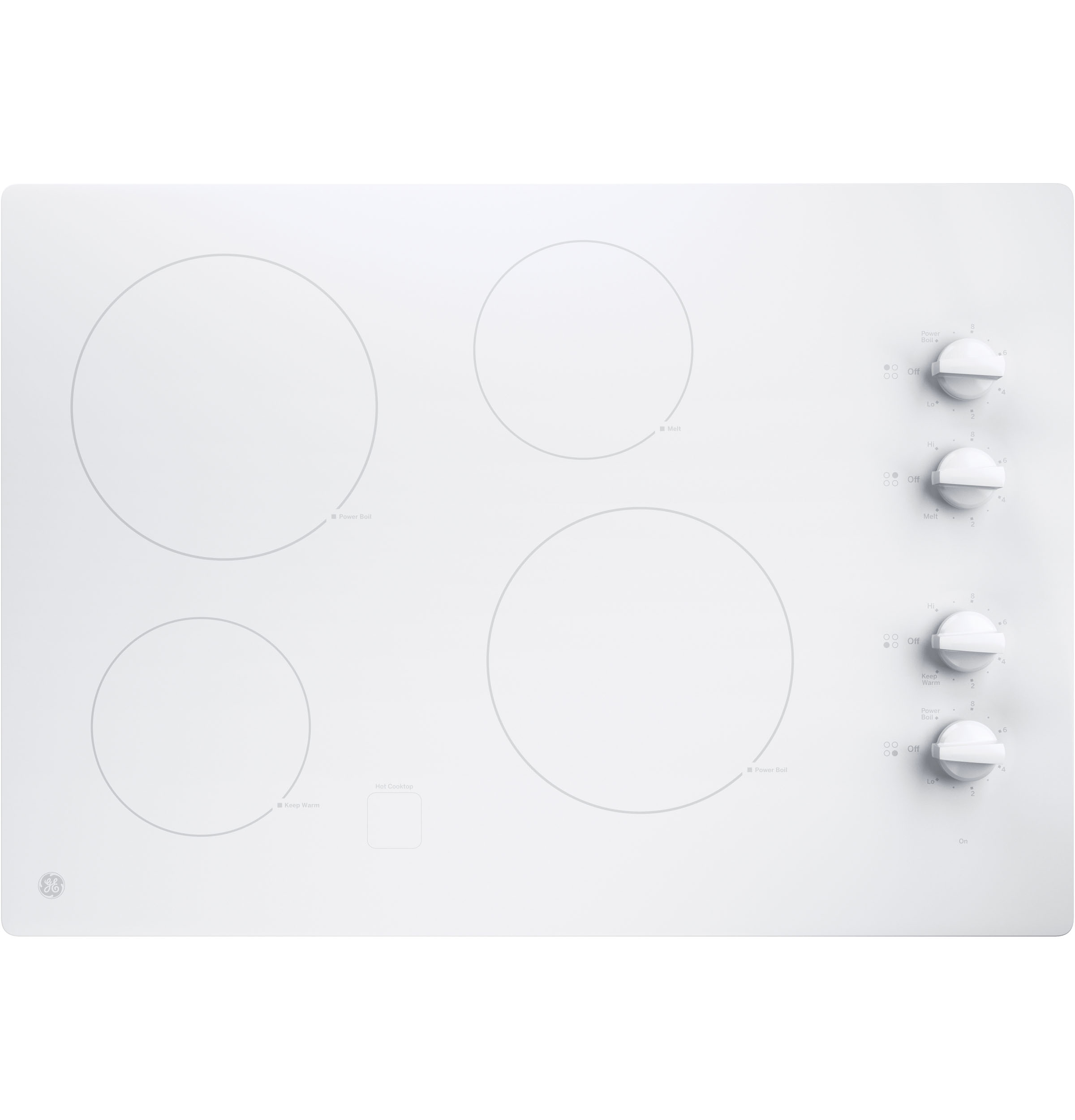30" Built-In Knob Control Electric Cooktop JP3030TJWW