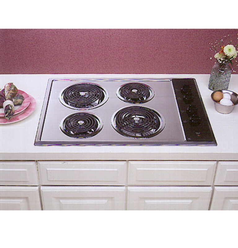 30" Built-In Electric Cooktop with Calrod Heating Elements JP326CVBC